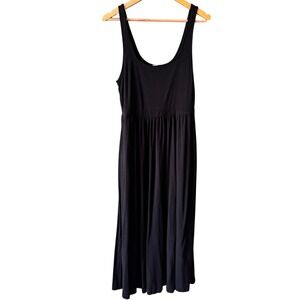 Wilfred Free Dress‎ Women L Black Scoop Neck Travel Midi Classic Day to Night